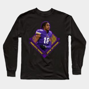 Justin Jefferson Diamond Style Long Sleeve T-Shirt